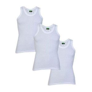Mr Tan Pack Of 3 Men's Vests- White