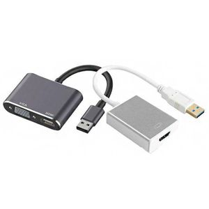 USB 3.0 to HDMI VGA Converter -Black
