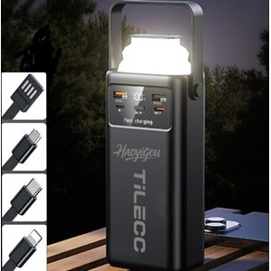 TiLECC TC8526 Fast Charging 4-Port 50000mAh Portable Power Bank with LED Tower Light and Digital Display
