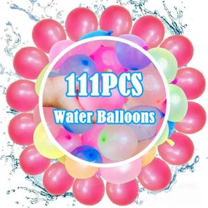 111pcs/bag Water Balloons Rapid Injection Funny Summer Outdoor Water Balloon For Kids and Adults Beach Water Fight Toys
