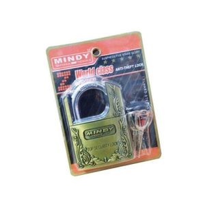 Mindy Large Guarded Anti-Theft, Padlock - Golden