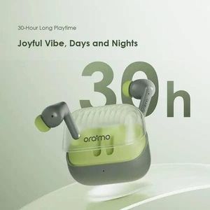 Oraimo True wireless earbuds with a charging case.