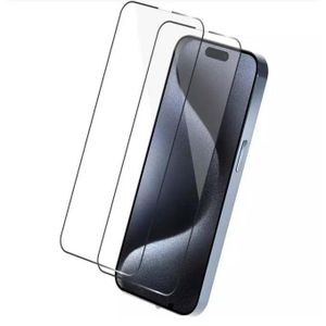 Universal 2-Pack Tempered Glass for iPhone 14/14 Pro/14 Pro Max/14 Plus – Full Screen Edge-to-Edge HD Screen Glass