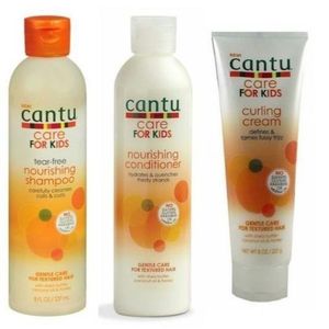 Cantu 3 in 1Care For Kids Nourishing Shampoo,Conditioner &Curling Cream