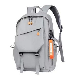 Well Designed Waterproof Backpack With USB Port-Grey