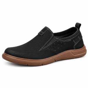 Men’s Black Casual Slip-On Shoes