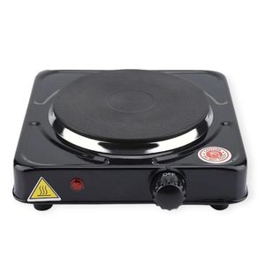Single Solid Electric Hotplate - Black, White - S