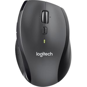 Logitech M705 Marathon Wireless Mouse, 2.4 GHz USB Unifying Receiver, 1000 DPI, 5-Programmable Buttons, 3-Year Battery, Compatible with PC, Mac, Laptop, Chromebook - Black