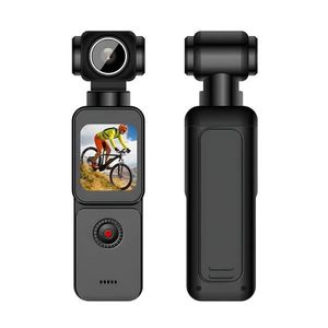 Portable Pocket Camera with 5K Video Gimbal Stabilization WlFl Face Tracking RotatableLens Touchscreen for Sports Action