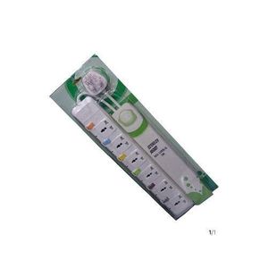 Genetic G & T 6 Way Universal Heavy Duty Extension Cable - White