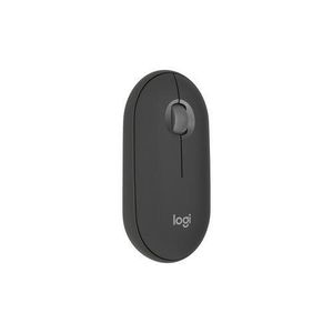Logitech Pebble Mouse 2 M350s Slim Bluetooth Wireless Mouse, Portable, Customisable Button, Quiet Clicks, 4K DPI, 24-month battery, Easy-Switch for Windows, macOS, iPadOS, Android, Chrome OS -Graphite