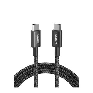 Anker USB C to USB C Cable, Type-C 60W, Braided Fast Charging Cable 6FT- Black