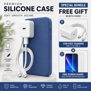Orignal Samsung Galaxy A53 Premium Silicone Case with Free Charger and glass armour Protector