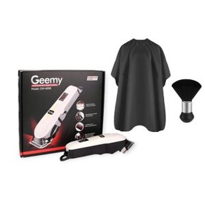 Geemy 3 in 1 , Rechargeable Hair Clipper and trimmer, Brush , Hair cutting Cape