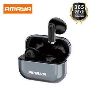 Amaya Original Earbuds TK04 High Grade 20hrs Play Time Wireless Sports airpods BT 5.3, 1Year Warranty- Black