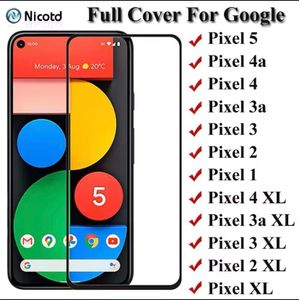 Google Pixel Pixel Screen Protector Full Cover For Google Pixel5   Pixel 4a  Pixel 4   Pixel 3a   Pixel 3  Pixel 2   Pixel 1  Pixel 4 XL   Pixel 3a XL   Pixel 3 XL  Pixel 2 XL  Screen Guard