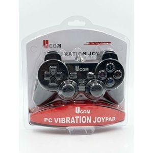 UCOM Pc vibration joypad. USB wired single game controller with vibration functionality.