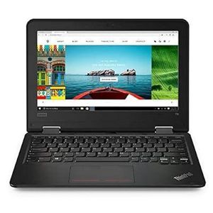 Lenovo Refurbished 11e 11.6" Inch 8GB RAM 4hours 256GB Total Storage (128GB SSD  m2 And 128GB Memory Card)-Black
