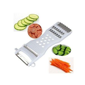 5 In 1 Vegetable Slicer Stainless - Color Of Plastic Varies