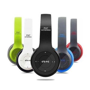Original P47 Bluetooth Wireless Earphone Hands Free Music Headsets - Black