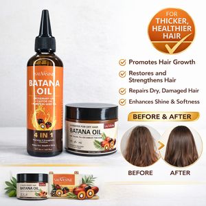 Perubatanalhikmah Batana Oil 4-in-1 Hair Growth Set – Thick, Strong & Healthy Hair 