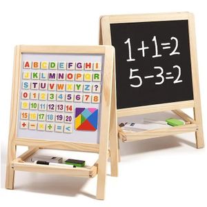 2-in-1 wooden tabletop easel