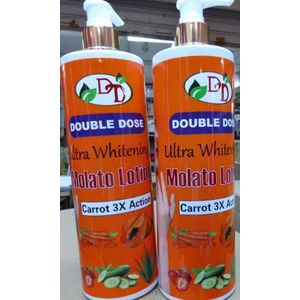 Molato Double Dose Ultra whitening lotion with Carrot 3× action For Moisturizing, Brightening  
