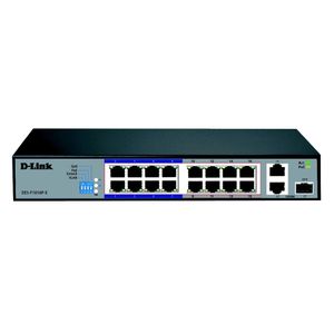 Dlink 16-Port 10/100 Long Range PoE+ Surveillance Switch DES-F1016P-E