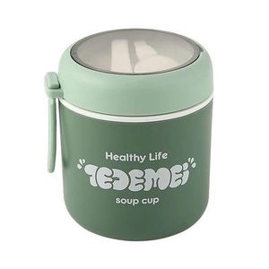 304 Stainless Steel Lunch Box Drinking Cup With Spoon Food Thermal Jar  Insulated Soup Thermos Containers Thermische lunchbox