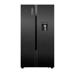 Hisense 670L Elegant French Door Refrigerator With Water Dispenser - Black