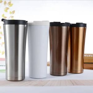 Stainless Steel Insulated Vacuum Portable Outdoor Travel Coffee Lock Tumbler Cup Water Bottle Mug With Strap And Sleeve
