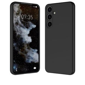 Samsung Galaxy S25 Silicone Case – Slim Soft Touch Shockproof Protective Cover (Black)