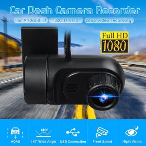 1080P HD Mini Car DVR Night Vision Car Camera Recorder 140 Degree Wide  Angle Driving WiFi Car Recorder Android USB Wireless Driving Recorder with  ADAS