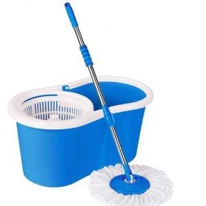 360 Spin Magic Mop With Bucket -Blue,Red.