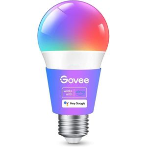 Govee LED Smart Bulb E27, RGBWW Dimmable, 800LM, Pack of 1 - Multicolor