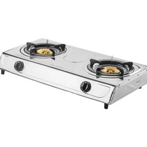 SPJ SPJ Double Gas Burner / Stove – Silver (1 YR WRNTY)