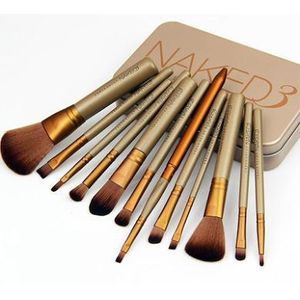 Professional 12-Piece Makeup Brush Set with Storage Case – Face & Eye Blending, Foundation, Contour & Precision Brushes (Approx. Net Weight: 350g)