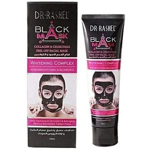 Dr. Rashel Black Mask Collagen & Charcoal Peel Off Mask For Whitening Complexion