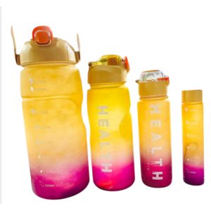 Motivational Water Bottle - 4 Pieces