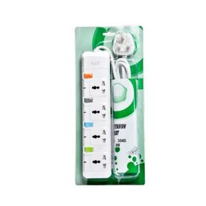 G & T  4 Way Heavy Duty Fused Power Extension Cable, 3Meter Pure Copper Flexible Cable, 3-Pin Plug in white - Buy Now