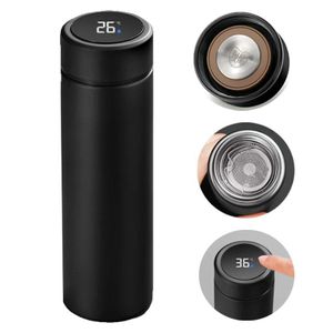 Bro Toumi Thermos Bottle Insulated Water Smart Vacuum Stainless Cup Black