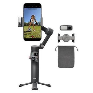 Dji Osmo Mobile 8 Gimbal Stabilizer for Phone, AI Native Tracking with Audio & Lighting, 360° Pan Rotation, Built-in Extension Rod & Tripod, 10h Battery, Extension Rod, Robust 3-Axis Stabilization