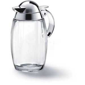 Elegant Glass Syrup and Condiment Dispenser - Transparent