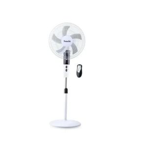 Saachi 16 Inch Electric Stand Fan With Infrared Remote Control-White