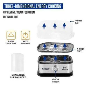 Sonifer Electric Egg Boiler and Steamer (200W)