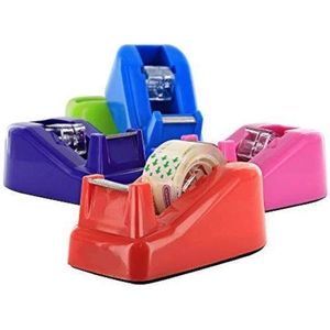 Mini 1" Core Desktop Tape Dispenser with Tape Refills Non-Slip Home One Hand Tape Holder