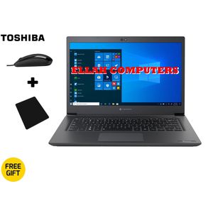 Toshiba Tecra ,Intel Celeron,4GB RAM, 128 GB SSD, 14” Windows 11 Pro Plus Mouse amd Mouse Pad, Black-Refurbished