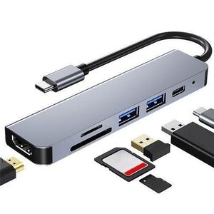 6 In 1 USB-C / Type-C Multifunctional HUB Docking Station