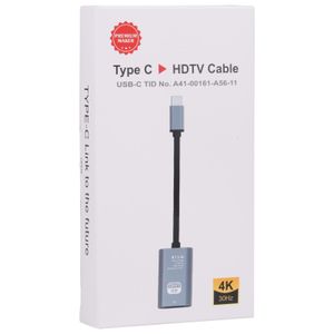 USB Type-C to HDMI Adapter Cable – 4K Video Converter for Laptop, Smartphone, Monitor, Projector & HDTV