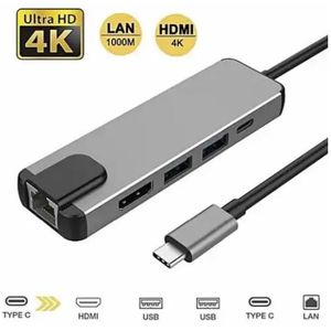 Type-C to HDTV 5-in-1 multi-port adapter.